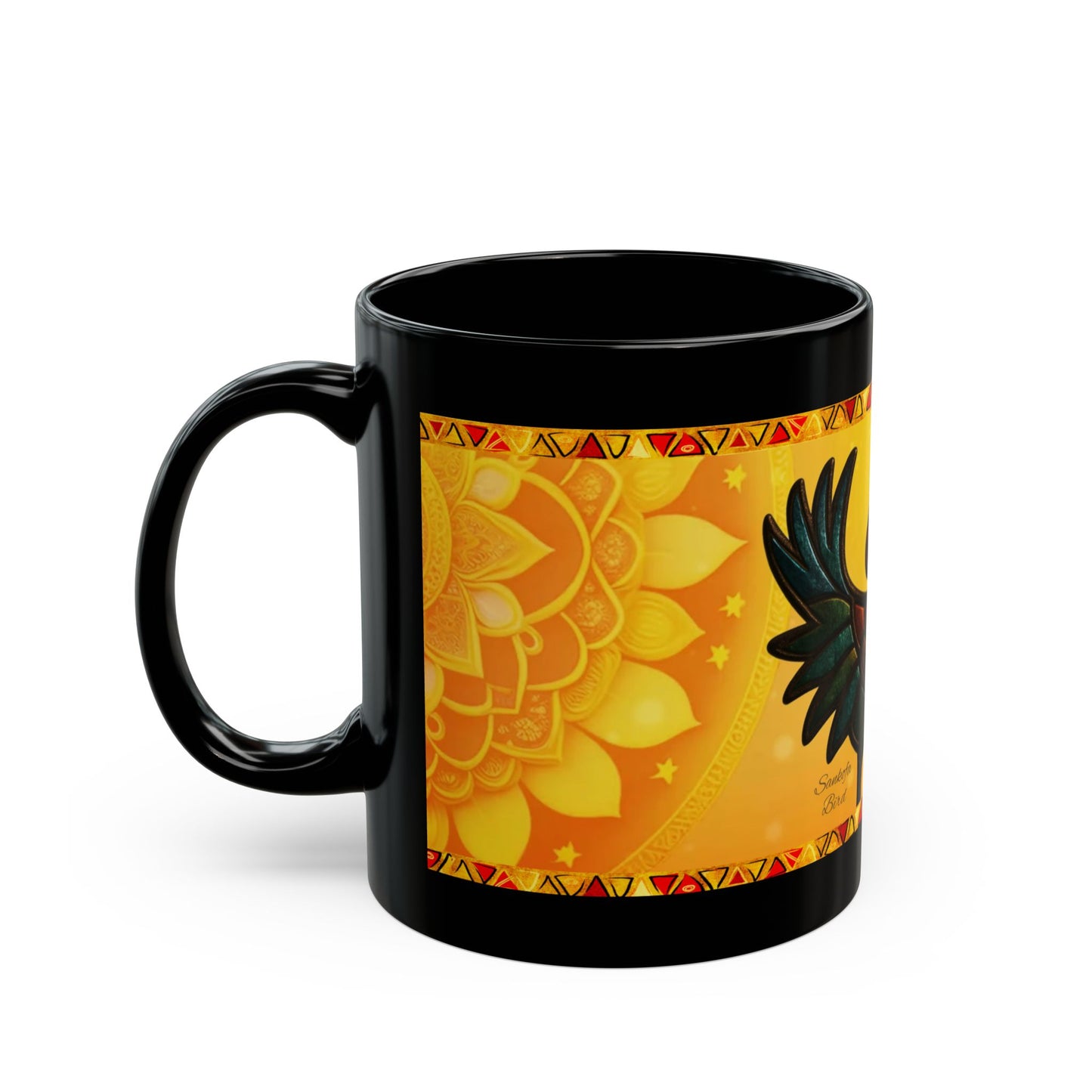 Commemorative Beverage Mug with Sankofa Bird Motif