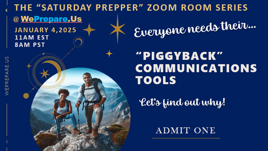 "Saturday Prepper" Zoom Room - "Piggyback" Family Communications Tools- PDF Download - FREE