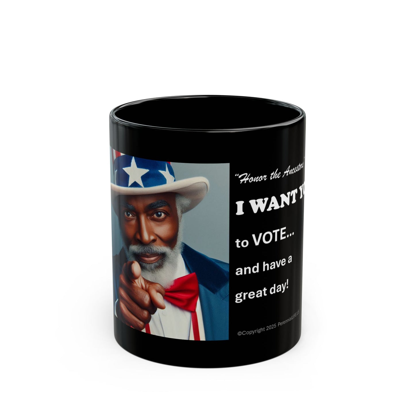Patriotic Voting Mug - "I Want You to VOTE!"