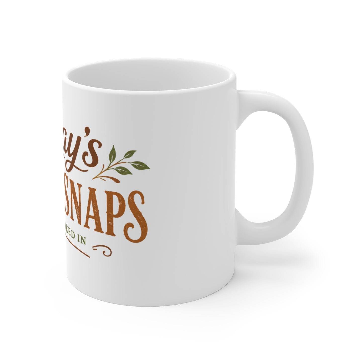 Gobay's Ginger Snaps 11oz Ceramic Mug — Heritage Baked-In Cookie Lover Gift