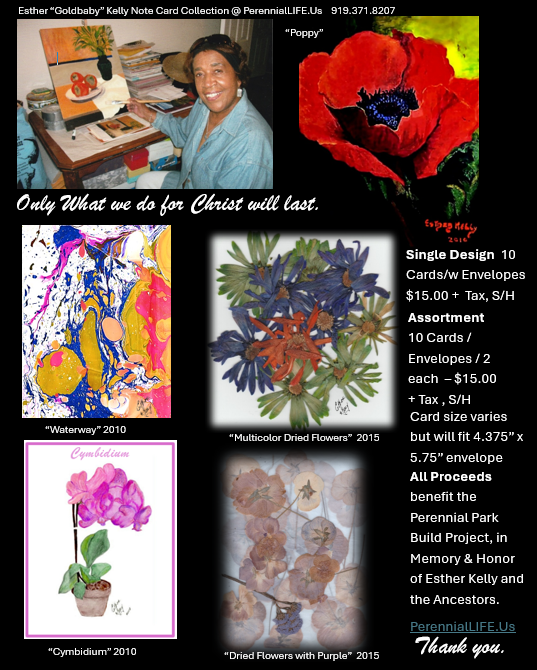 Esther "Goldbaby" Kelly Art Collection Note Cards