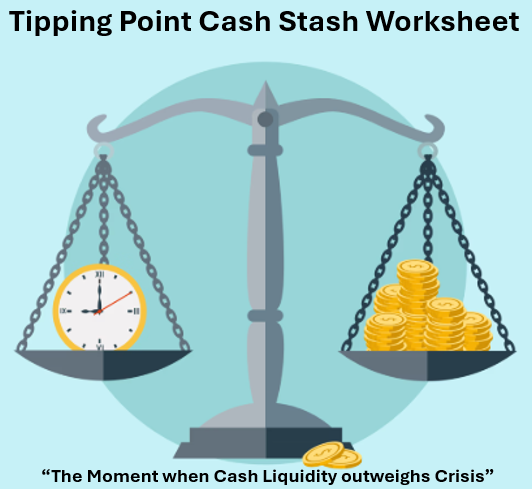 Tipping Point Cash Stash Calculation Worksheet