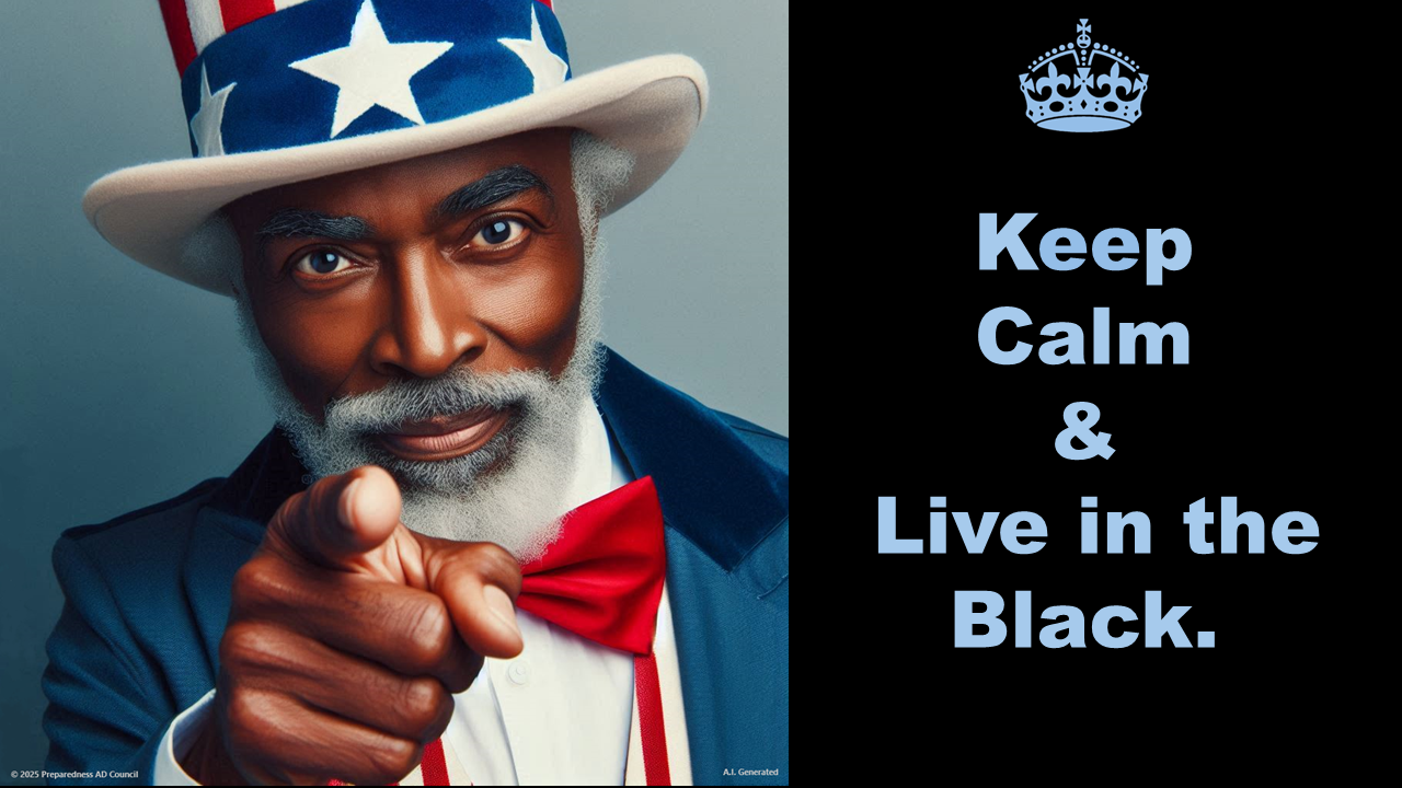 Keep Calm & Live in the Black Mug —  Uncle Bob Design (11oz)